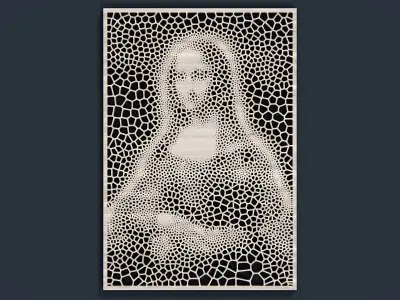 Mona Lisa STL 3D print model