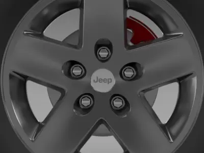 Jeep Wrangler Rubicon wheel 3D model