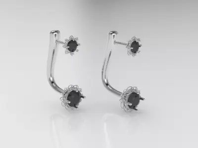 eastern-luxury-earrings Free 3D print model