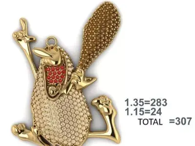 HIP HOP Captain Caveman pendant 3d wax resine projet jewellery  3D print model