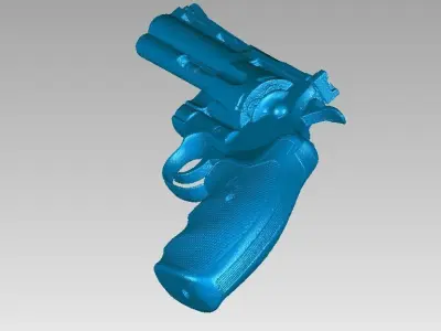 Real Colt Phyton 357 Replica 3D Scan 3D model