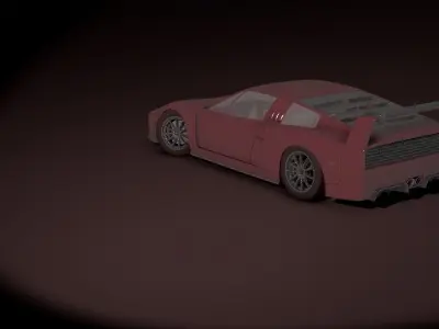 Fan Modeled Bolide Race Car 3D model