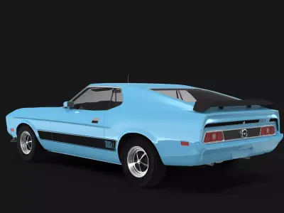 Mustang Mach 1 - 1973 3D model