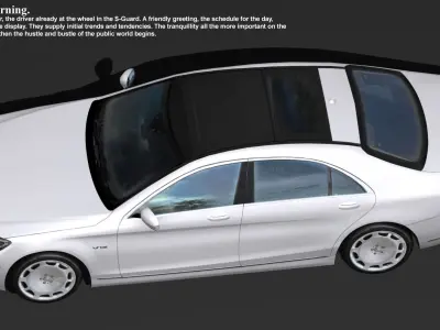 Mercedes Benz S-Guard Low-poly 3D model