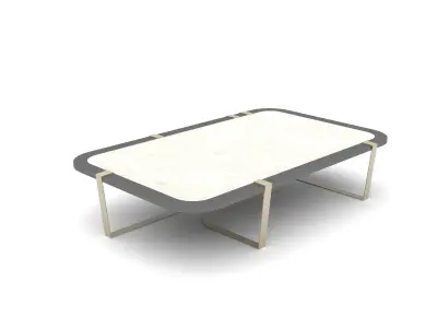 modern design coffee table 02 Low-poly 3D model