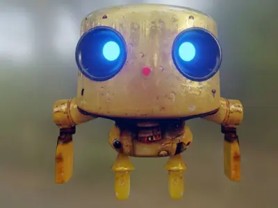 Cute Robot  Free 3D model