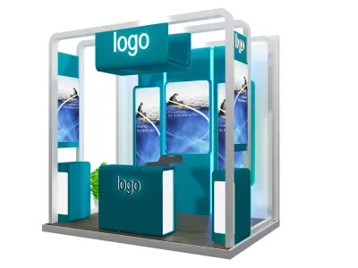 Booth Exhibition Stand a478b 3D model