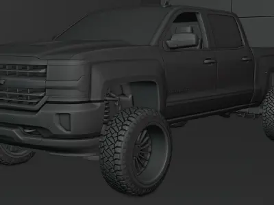 Chevrolet Silverado LT Z71 Cab  3D model