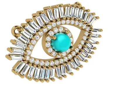 Eye Pendant 3801 3D print model