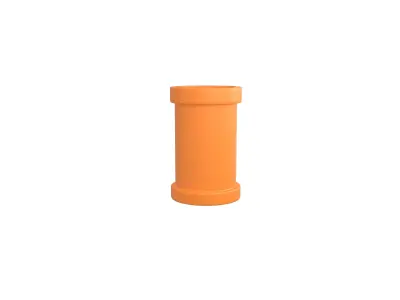 Pipe v6 005 Low-poly 3D model