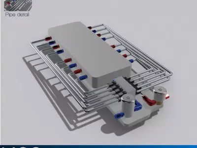 Nitrous Injection Plate for Blower 3D print model