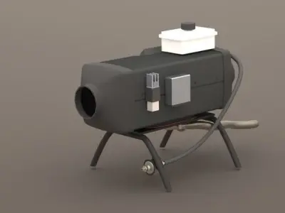 5kW Diesel Heater  Free 3D model