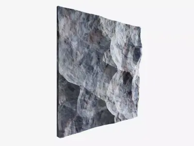 90-RockPanel piece of rock 3D model