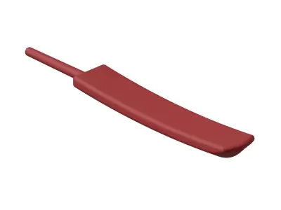 Plastic Cricket Bat Toy 3D model
