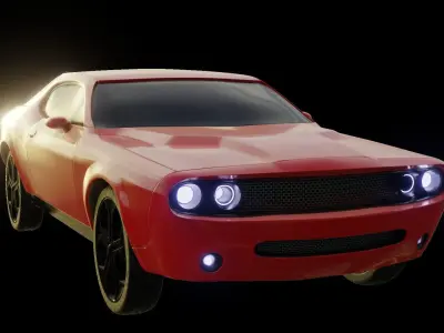 Blender Dodge Challenger 3D model