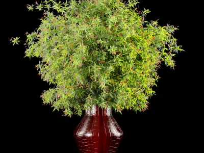 Bouquet02 plant in vase 3D model