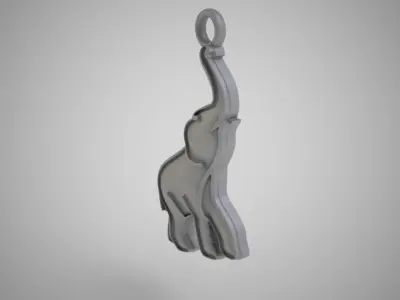 Forged Metal Elephant 3D print model