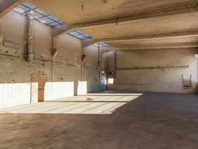 scanned detailed workshop - reworked 3D model