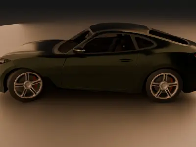 Game Ready Stylized Sports Car  Low-poly 3D model