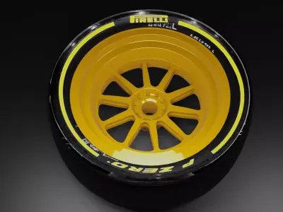 Formula F1 2021 Wheel Rim 3D model