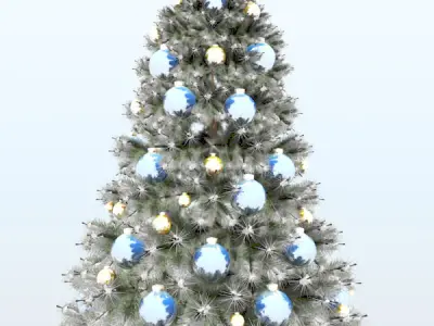 Decorated Christmas Tree 3D model