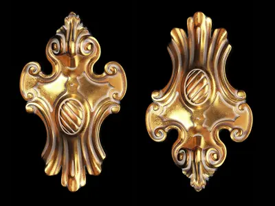 Classic carved 116 3D model