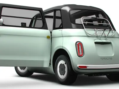 Fiat Topolino HQ Interior 2025 3D model