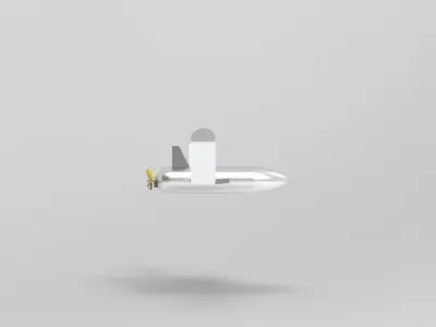 Manta Ray Air Drone 3D Print 3D print model