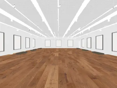 Art Gallery 005 UE4 3D model