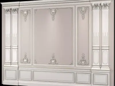 classical wall decoration 3D model
