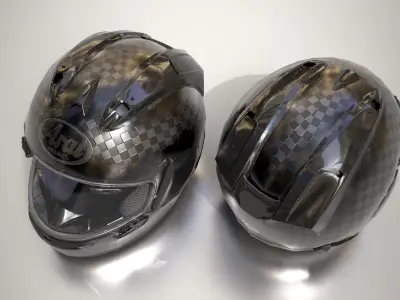 Arai RX 7V RC Helmet Low-poly 3D model