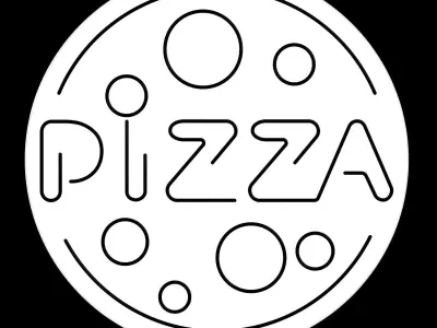 Pizza Neon Sign 3D model