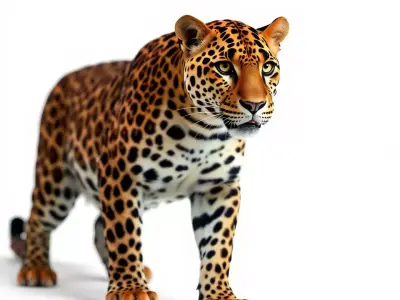 Majestic Leopard model pack Low-poly 3D model