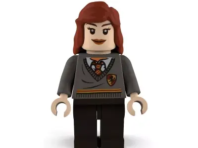 Hermoine lego harry potter character 3D model