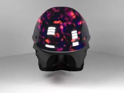 Helmet futuristic Free 3D model