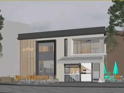 Modern Minimalist Architecture 3D model