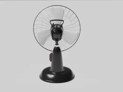 Vintage Fan Low-poly 3D model