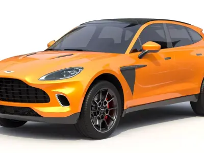 Aston Martin DBX Golden Saffron 3D model
