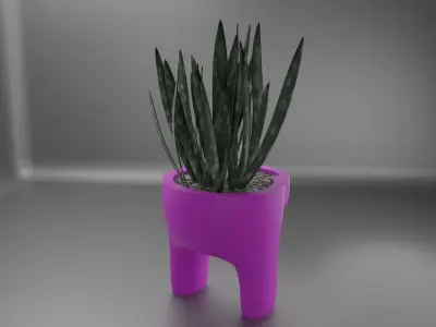 among us plant pot 40  3D print model