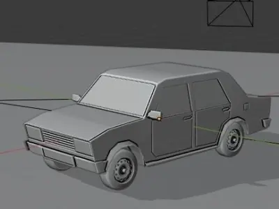 VAZ-2105 car Low-poly 3D model