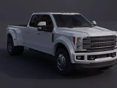 Generic Pickup Truck Low-poly 3D model