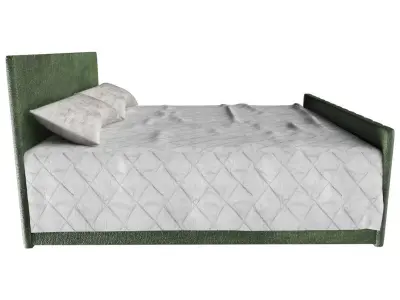 Camille Bed Queen - Fine furniture Low-poly 3D model