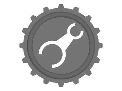 Gear Key Token 3D print model