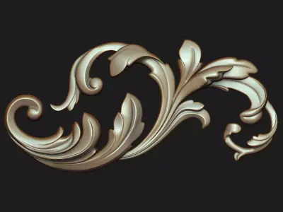 Carved decor 04 3D model 3D model