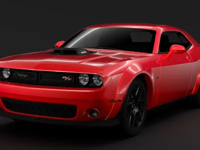 Dodge Challenger RT Shaker Widebody 2017 3D model