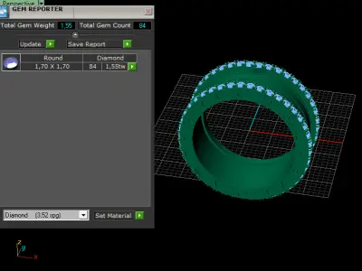 bvlgari ring 3D print model shop