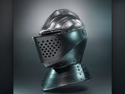 Medieval Helmet IV 3D print model