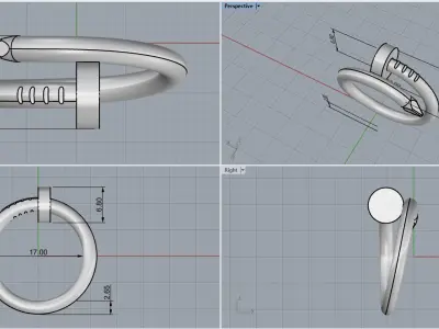 Ring model 616 3D print model