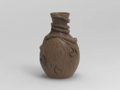 TREE ROOTS VASE 3D print model