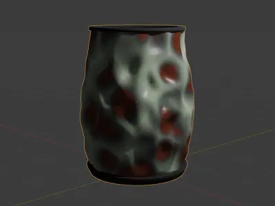 a peculiar vase Free low-poly 3D model